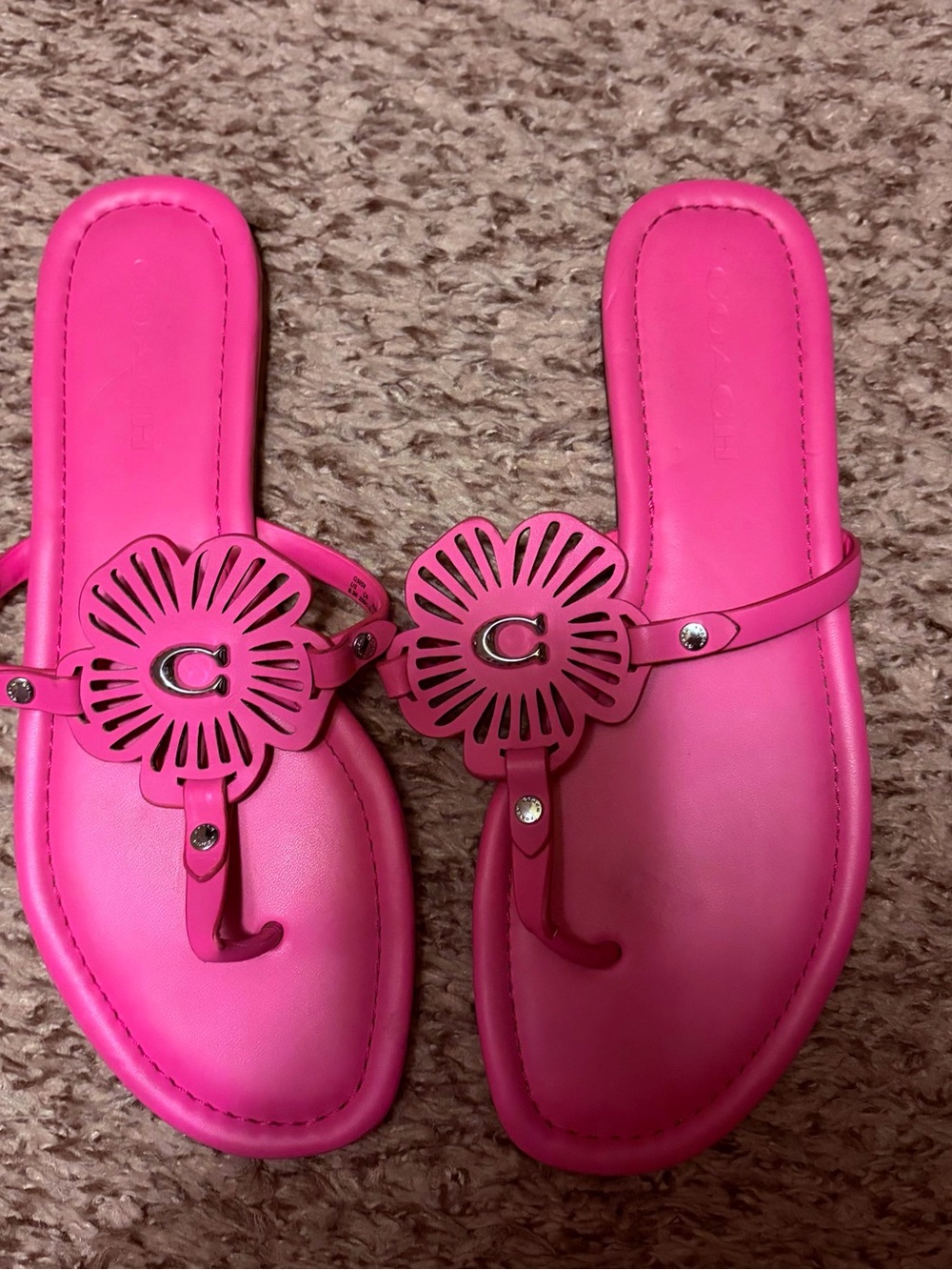Coach pink Julia Sandals size 8.5